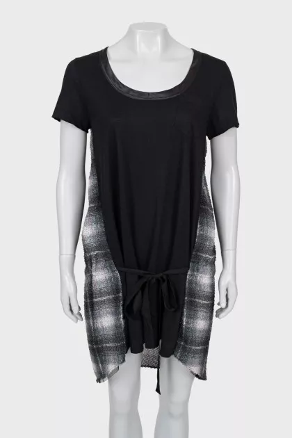 Short sleeve combination dress