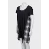 Short sleeve combination dress