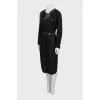 Fitted dress with patch pockets