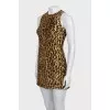 Mini dress in animal print