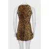 Mini dress in animal print