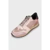 Combination sneakers with military print