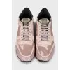 Combination sneakers with military print