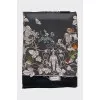 Silk scarf with floral print