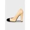 Heels with velor toe