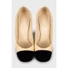 Heels with velor toe