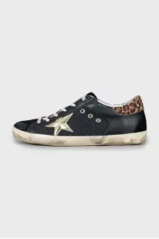 Men's sneakers with animal print