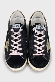 Men's sneakers with animal print