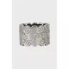 Silver ring with crystals
