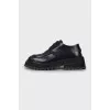 Leather shoes with chunky soles