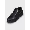 Leather shoes with chunky soles