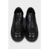 Leather shoes with chunky soles