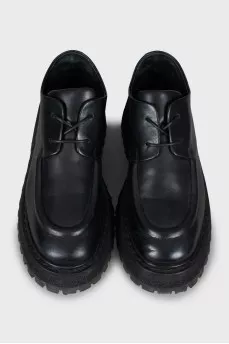 Leather shoes with chunky soles