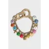 Gold keychain with pendants