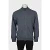 Men's cardigan with zipper