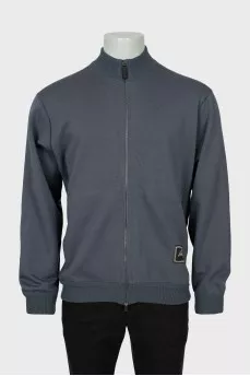 Men's cardigan with zipper