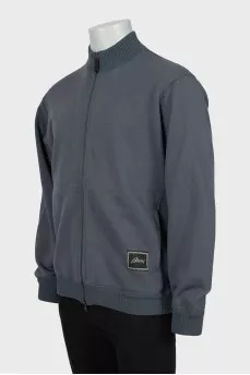 Men's cardigan with zipper