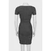 Short sleeve checkered dress