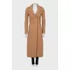 Maxi coat with silver buttons
