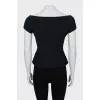 Double-breasted fitted vest