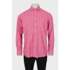 Men's pink striped shirt