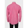 Men's pink striped shirt