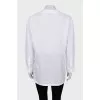 Straight cut blouse decorated with flowers
