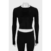 Short long sleeve with raised seams