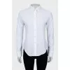Slim fit shirt with embossed print