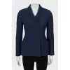 Double-bottomed jacket in dark blue