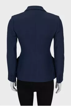 Double-bottomed jacket in dark blue