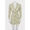Fitted dress with buttons