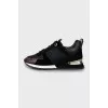 Sneakers with signature Run Away print