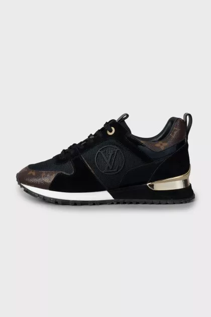 Sneakers with signature Run Away print