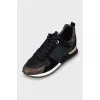 Sneakers with signature Run Away print