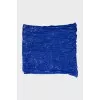 Blue silk scarf