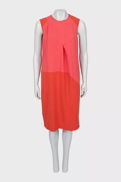 Two-tone A-line dress