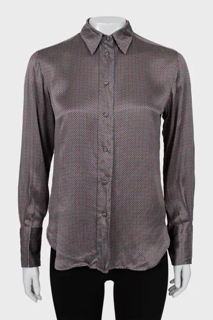 Printed silk shirt