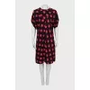 Polka dot short sleeve dress