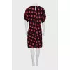 Polka dot short sleeve dress