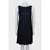 Mini dress with open back