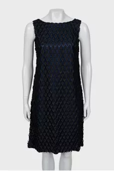 Mini dress with open back