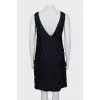 Mini dress with open back