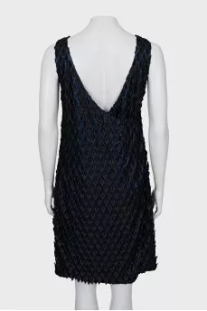 Mini dress with open back
