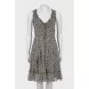 Black and white floral dress