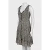 Black and white floral dress