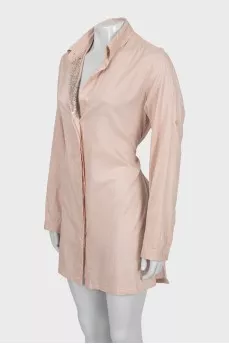 Shirt dress decorated with sequins