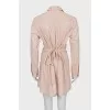 Shirt dress decorated with sequins