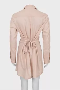 Shirt dress decorated with sequins