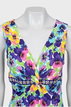 Floral bodycon dress